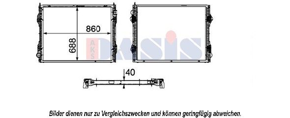 AKS DASIS Radiaator,mootorijahutus 270008N